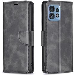 Mobigear Excellent Housse Motorola Edge 40 Pro Etui Porte-Monnaie - Noir