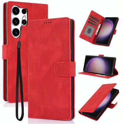 Mobigear Wallet Housse Samsung Galaxy S26 Ultra Etui Porte-Monnaie - Rouge