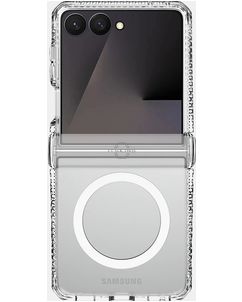ITSKINS Level 2 HybridMagClear R Coque Transparente Samsung Galaxy Z Flip 8 MagSafe Coque arrière Rigide Anti-Chocs - Transparent
