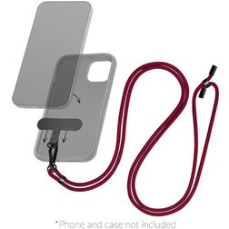 Mobilize Lanyard Cordon de téléphone universel réglable - Bordeaux
