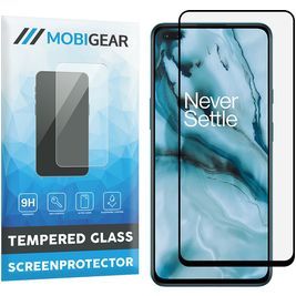 Mobigear Premium OnePlus Nord Verre trempé Protection d'écran - Compatible Coque - Noir