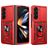 Mobigear Armor Ring Cam Slide Coque Samsung Galaxy Z Fold 7 Coque arrière Rigide Anti-Chocs avec Anneau-Support et Protecteur Lentilles - Rouge