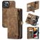 Caseme 008 Housse iPhone 13 Pro Max Etui avec Coque Détachable Porte-Monnaie - Marron