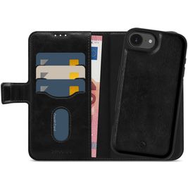 Mobilize Gelly Wallet Housse iPhone 16e MagSafe Etui avec Coque Détachable Porte-Monnaie - Noir