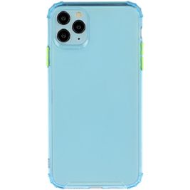 Mobigear Cushion Coque iPhone 12 Pro Max Coque arrière en TPU Souple Anti-Chocs - Bleu