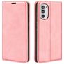 Mobigear Retro Slim Housse Motorola Moto G82 Etui Porte-Monnaie - Rose