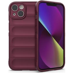 Mobigear Bumpy Coque iPhone 14 Coque arrière en TPU Souple - Bordeaux