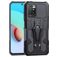 Mobigear Armor Stand Coque Xiaomi Redmi 10 4G Coque arrière Rigide Anti-Chocs avec Support Amovible - Gris