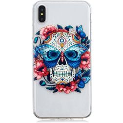 Mobigear Design iPhone XS Max TPU souple Coque arrière - Skull