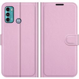 Mobigear Classic Housse Motorola Moto G60 Etui Porte-Monnaie - Rose
