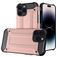 Mobigear Outdoor Coque iPhone 14 Pro Max Coque arrière Rigide Anti-Chocs - Rose doré