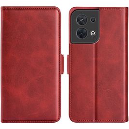 Mobigear Slim Magnet Housse OPPO Reno 8 5G Etui Porte-Monnaie - Rouge