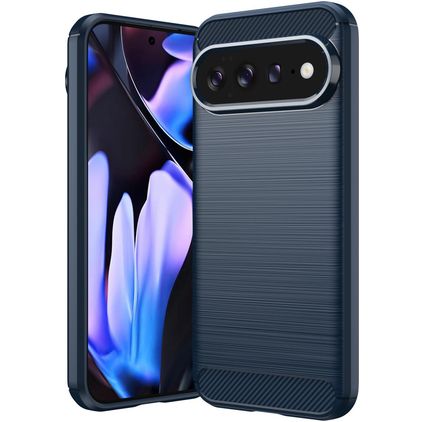 Mobigear Brushed Slim Coque Google Pixel 11 Pro XL Coque arrière en TPU Souple - Bleu