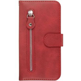 Mobigear Zipper Housse Samsung Galaxy S20 Etui Porte-Monnaie - Rouge Mobigear Zipper Housse Samsung Galaxy S20 Etui Porte-Monnaie - Rouge