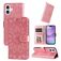 Mobigear Sunflower Housse iPhone 17 Etui Porte-Monnaie - Rose