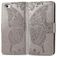 Mobigear Butterfly Housse iPhone 16e Etui Porte-Monnaie - Gris