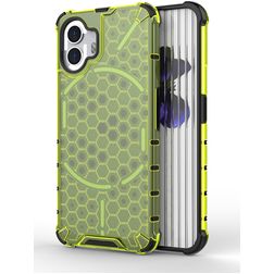 Mobigear Honeycomb Coque Nothing Phone (2) Coque arrière Rigide Anti-Chocs - Vert