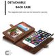 Caseme 008 Housse iPhone 6s Etui avec Coque Détachable Porte-Monnaie - Marron