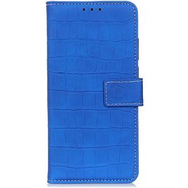 Mobigear Croco Housse Samsung Galaxy S20 FE Etui Porte-Monnaie - Bleu