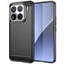 Mobigear Brushed Slim Coque Xiaomi 15 Pro Coque arrière en TPU Souple - Noir