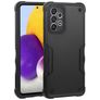Mobigear Non-slip Armor Coque Samsung Galaxy A73 Coque arrière Rigide Anti-Chocs - Noir