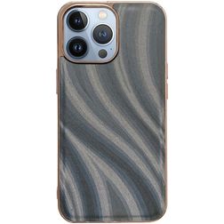 Mobigear Wavy iPhone 14 Pro Plastique rigide Coque arrière - Argent