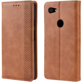 Mobigear Sensation Housse Google Pixel 3a Etui Porte-Monnaie - Cognac