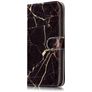 Mobigear Marble Housse iPhone 8 Plus Etui Porte-Monnaie - Noir