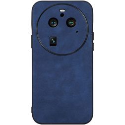 Mobigear Fabric Coque OPPO Find X6 Pro Coque arrière Rigide - Bleu