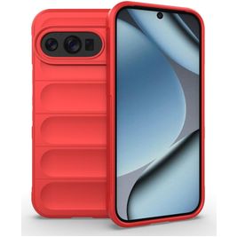 Mobigear Bumpy Coque Google Pixel 10 Pro Coque arrière en TPU Souple - Rouge
