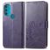 Mobigear Clover Housse Motorola Moto G71 5G Etui Porte-Monnaie - Violet