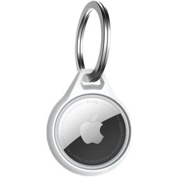 ITSkins AirCover Coque Apple AirTag Porte-clés en en TPU Souple - Blanc