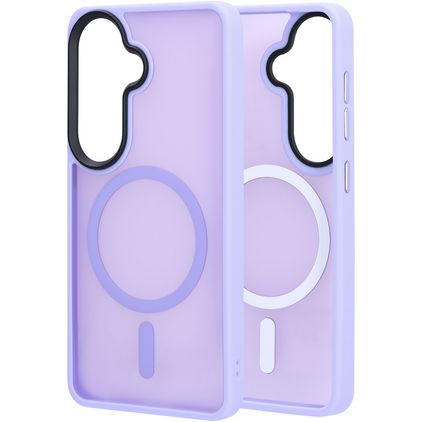 Mobiparts Hardcover Coque Samsung Galaxy S26 MagSafe Coque arrière Rigide - Satin Lila