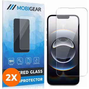 Mobigear iPhone 16e Verre trempé Protection d'écran - Compatible Coque (Lot de 2)