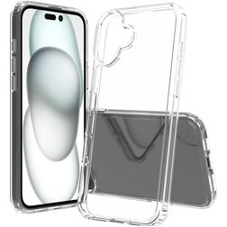 Mobigear Crystal Transparent iPhone 16 Plus Plastique rigide Coque arrière - Transparent