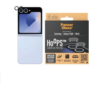 PanzerGlass Hoops Samsung Galaxy Z Flip 6 Verre trempé Protection Objectif Caméra - Compatible Coque - Noir