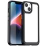 Mobigear Crystal Coque iPhone 15 Coque arrière Rigide - Transparent / Noir