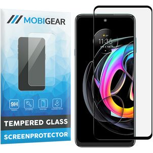 Mobigear Premium Motorola Edge 20 Lite Verre trempé Protection d'écran - Compatible Coque - Noir