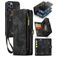 Caseme 008 Housse iPhone 12 Pro Etui avec Coque Détachable Porte-Monnaie - Noir