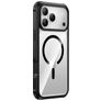 Valenta Full Cover iPhone 18 Pro Max MagSafe Verre trempé Coque arrière Antichoc - Transparent / Noir