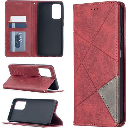 Mobigear Rhombus Slim Housse Samsung Galaxy A52s 5G Etui - Rouge