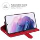 Mobigear Wallet Housse Samsung Galaxy S22 Etui Porte-Monnaie - Rouge
