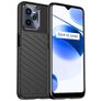 Mobigear Groove Coque Realme C35 Coque arrière en TPU Souple - Noir