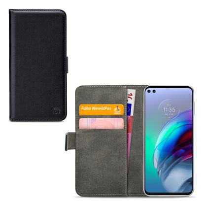 Mobilize Classic Gelly Wallet Housse Motorola Moto G100 Etui Porte-Monnaie - Noir