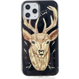 Mobigear Design Coque iPhone 12 Pro Max Coque arrière en TPU Souple - Cerf
