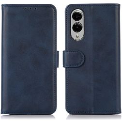 Mobigear Wallet Housse Samsung Galaxy S25 Edge Etui Porte-Monnaie - Bleu