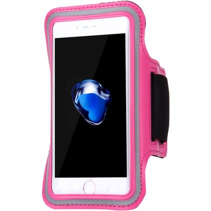 Mobigear Brassard Téléphone iPhone SE (2022) Brassard Coque de Sport en Neoprène - Rose