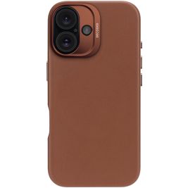 Decoded Coque iPhone 16 MagSafe Coque arrière en Cuir Véritable - Tan