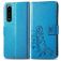 Mobigear clover Housse Sony Xperia 5 IV Etui Porte-Monnaie - Bleu
