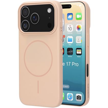 Mobiparts Slim Line Coque iPhone 17 Pro MagSafe Coque arrière Rigide - Dune Sand
